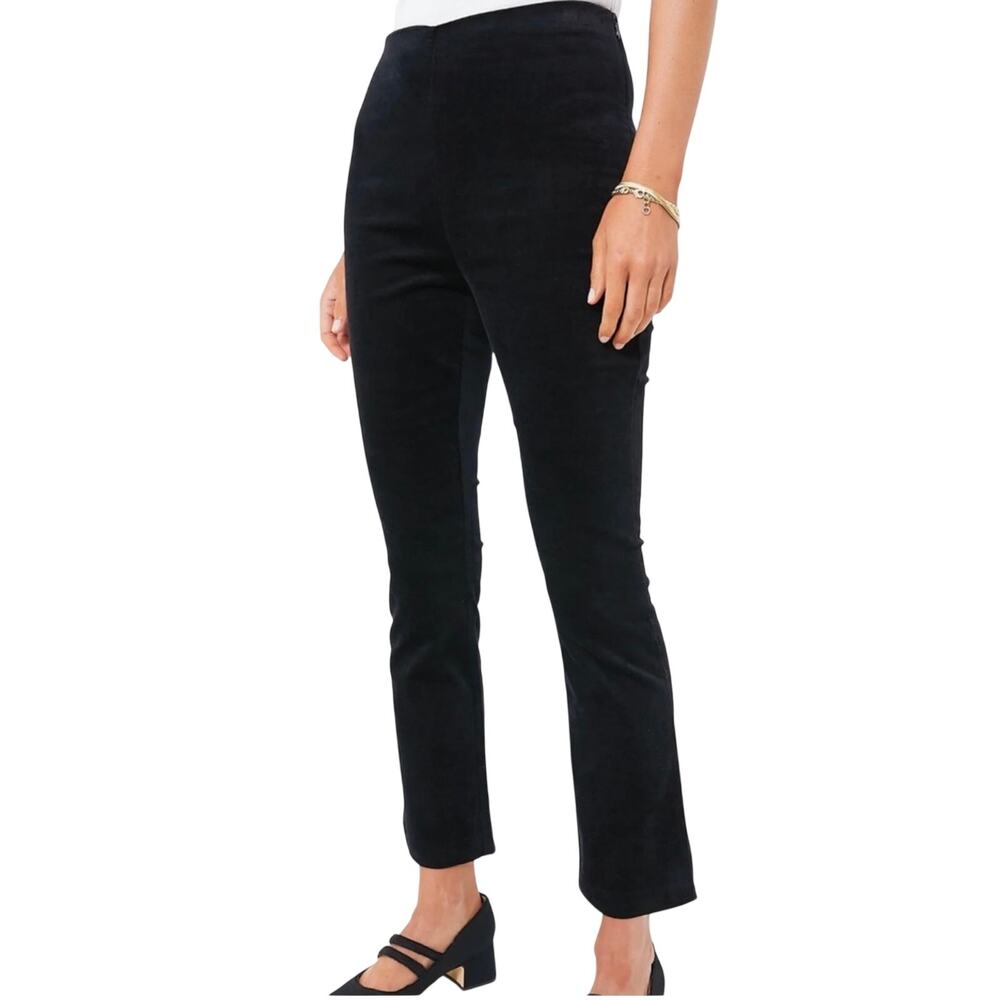 NWT Tuckernuck black velvet Ashford pants women's size‎ large stretch